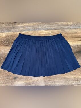 ID IDEOLOGY Active Solid Pleated Skort Navy Blue Women's Size XL 💙 LIKE NEW!